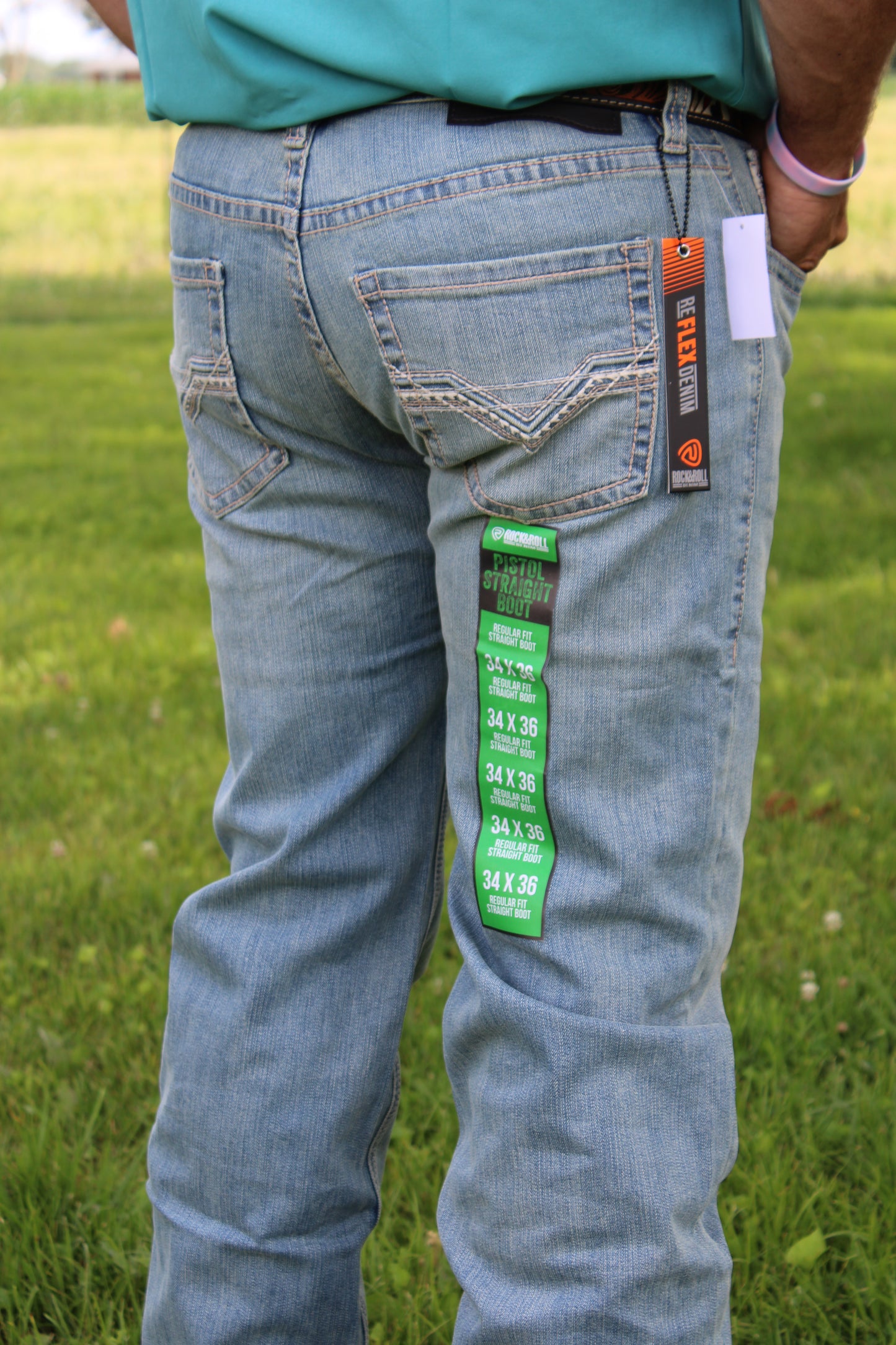Men’s Rock n’ Roll Denim Pistol Straight Boot Jean