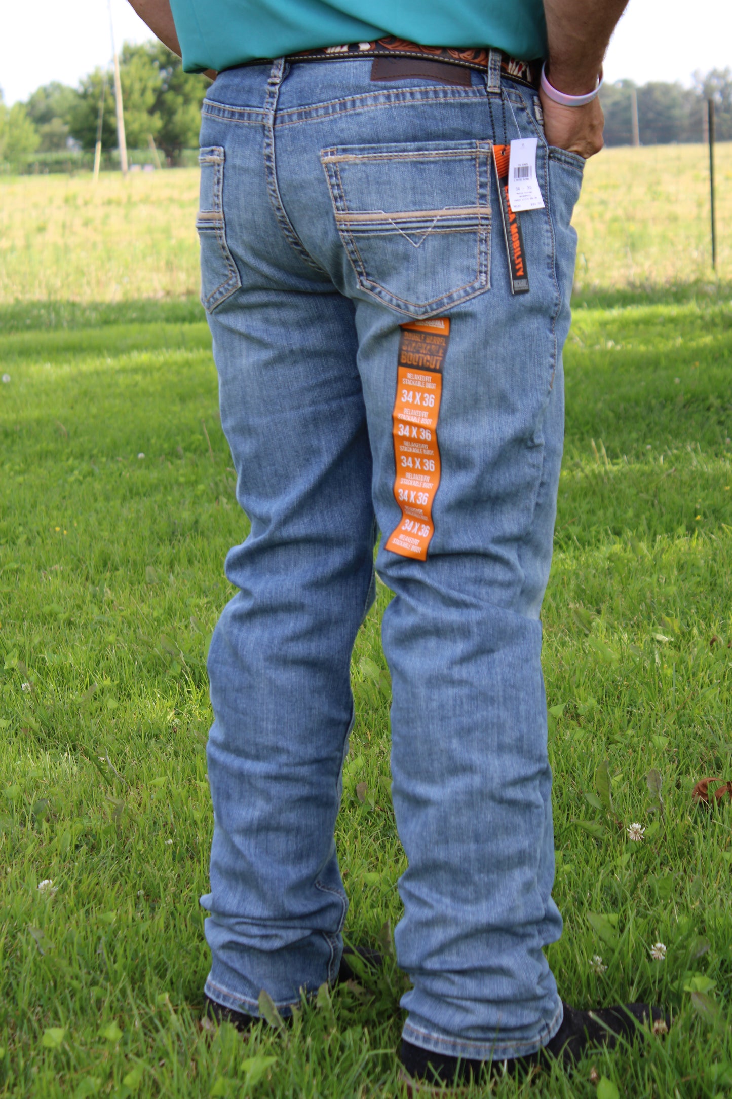 Men’s Rock & Roll Double Barrel Stackable Bootcut Jeans