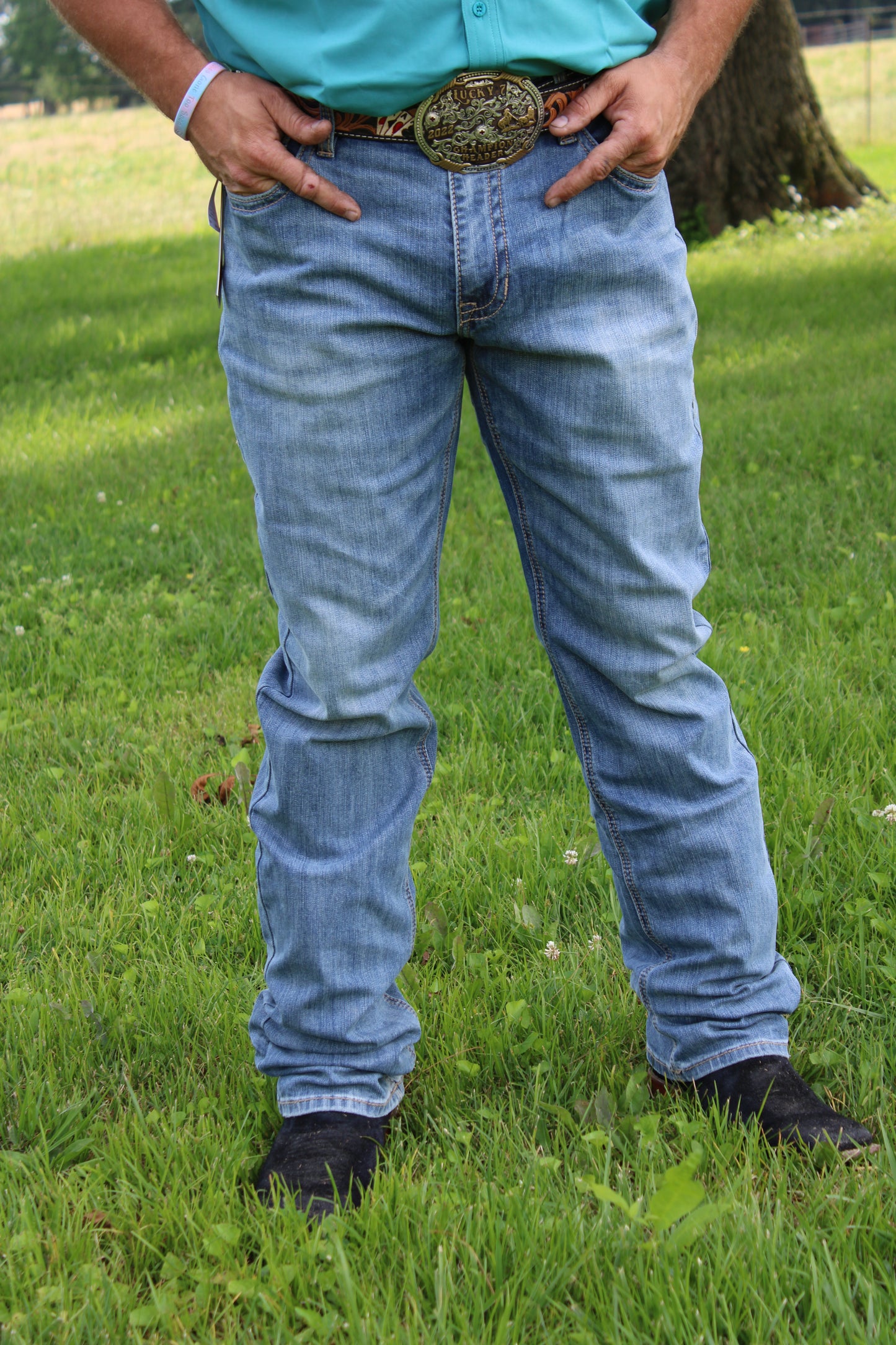 Men’s Rock & Roll Double Barrel Stackable Bootcut Jeans