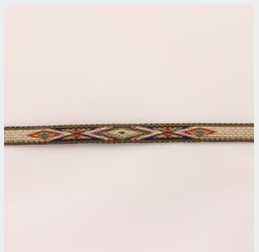 Double S Ribbon Hatband With Tassel