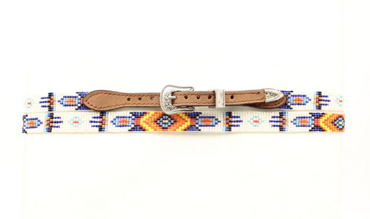 3/8" Multicolored Beaded Hatband