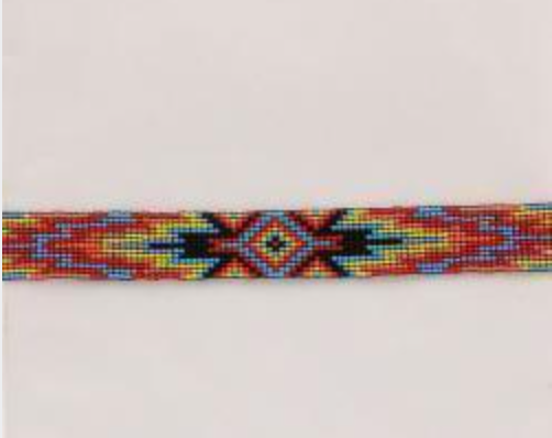 Twister Beaded Stretch Hatband-Multicolored