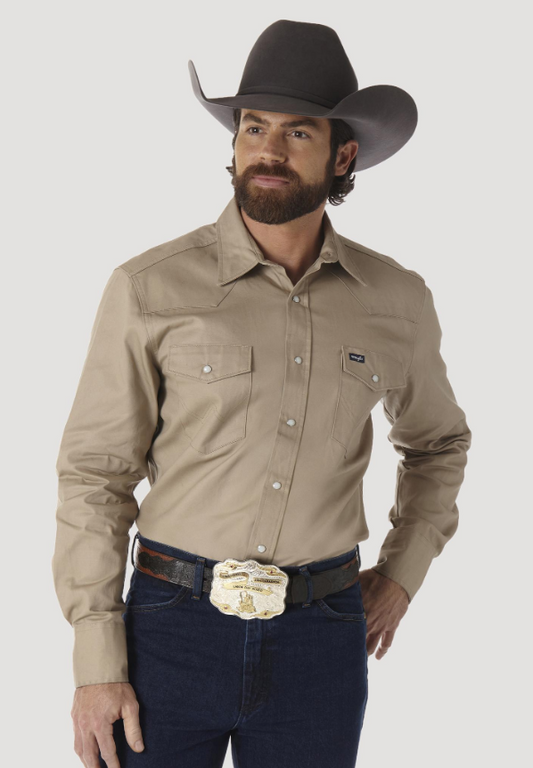 Men's Authentic Cowboy Cut ® Work Shirt-Khaki