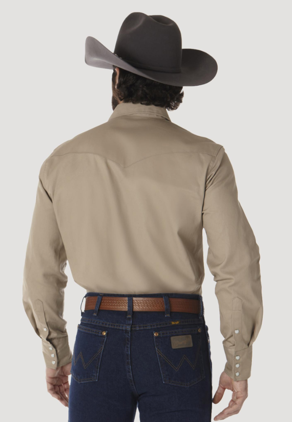 Men's Authentic Cowboy Cut ® Work Shirt-Khaki