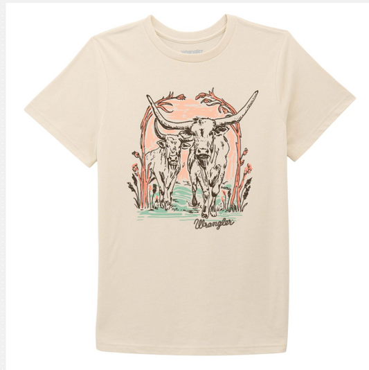 Wrangler® Short Sleeve T-Shirt-Longhorns