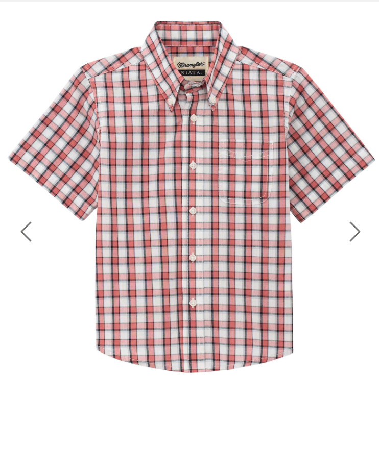 Wrangler Boys Riata Short Sleeve Shirt