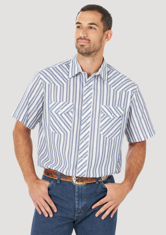Wrangler® Sport Western Snap Shirt-Plaid