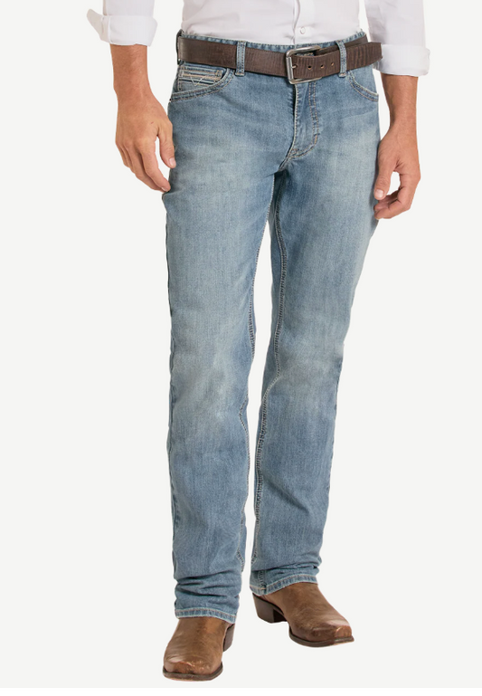 Men’s Rock & Roll Double Barrel Stackable Bootcut Jeans