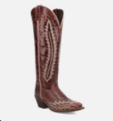 Roxelle Red Wide Calf Snip Toe by Laredo