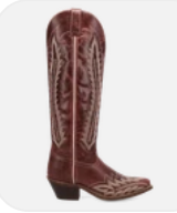 Roxelle Red Wide Calf Snip Toe by Laredo