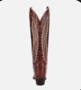 Roxelle Red Wide Calf Snip Toe by Laredo