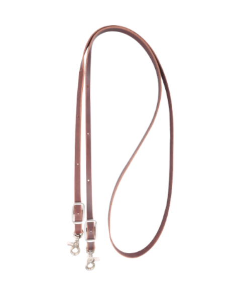 Latigo Roping Rein 1/2" Thick Buckle Snap Ends