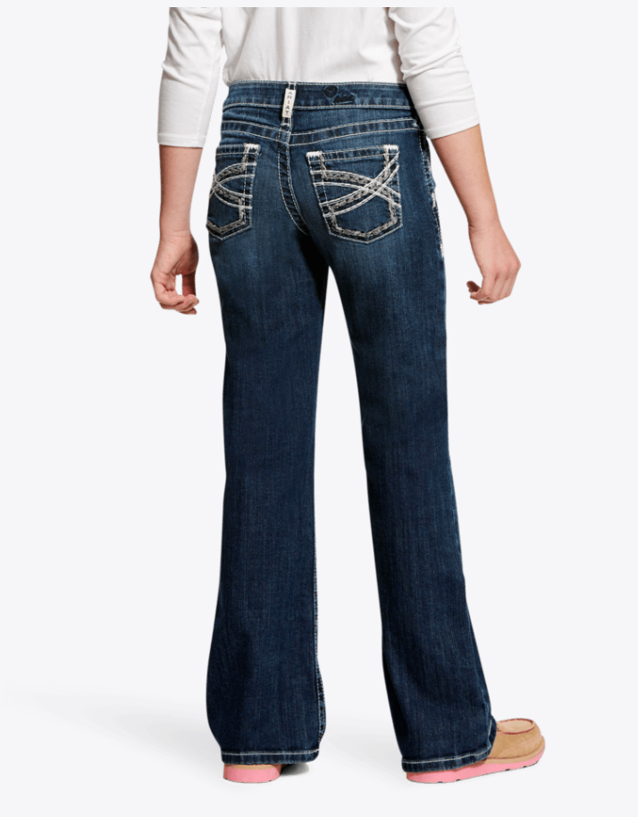 Ariat® Girls Entwined Boot Cut Jeans-Dresden