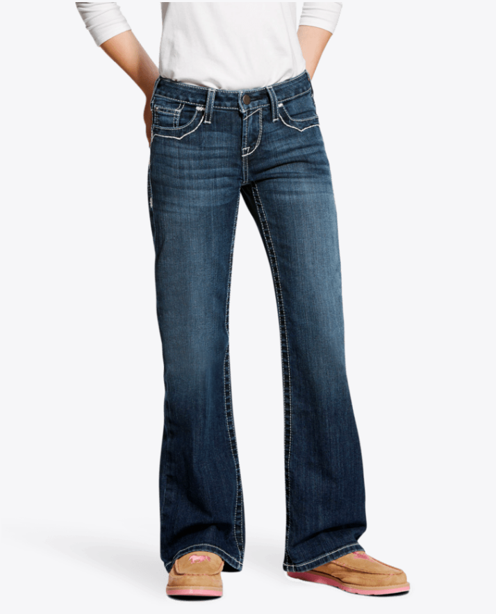 Ariat® Girls Entwined Boot Cut Jeans-Dresden