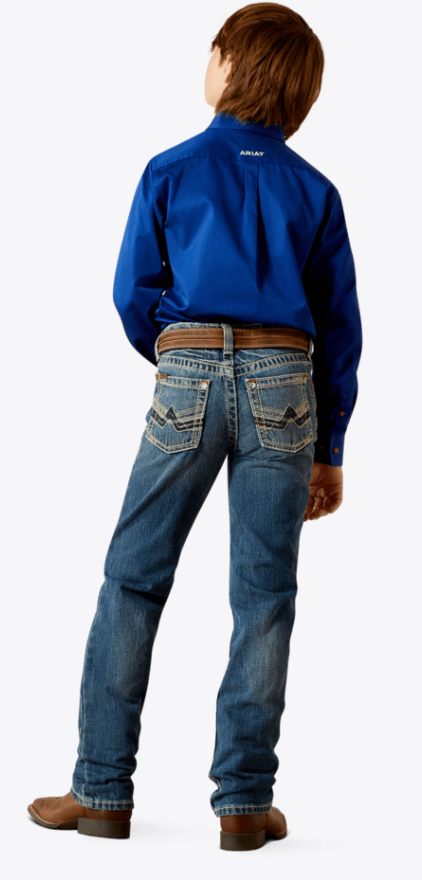 Ariat® Boys B5 Slim Charger Stackable Straight Leg Jean-Dakota