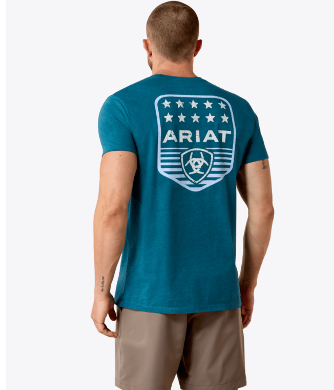Ariat® Men's Stripe Patriotic Badge T-Shirt
