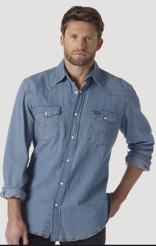 Men’s Authentic Cowboy Cut® Work Shirt-Indigo