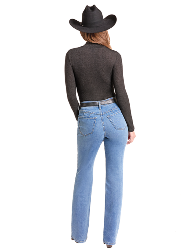 Lurex Turtleneck Top, Black