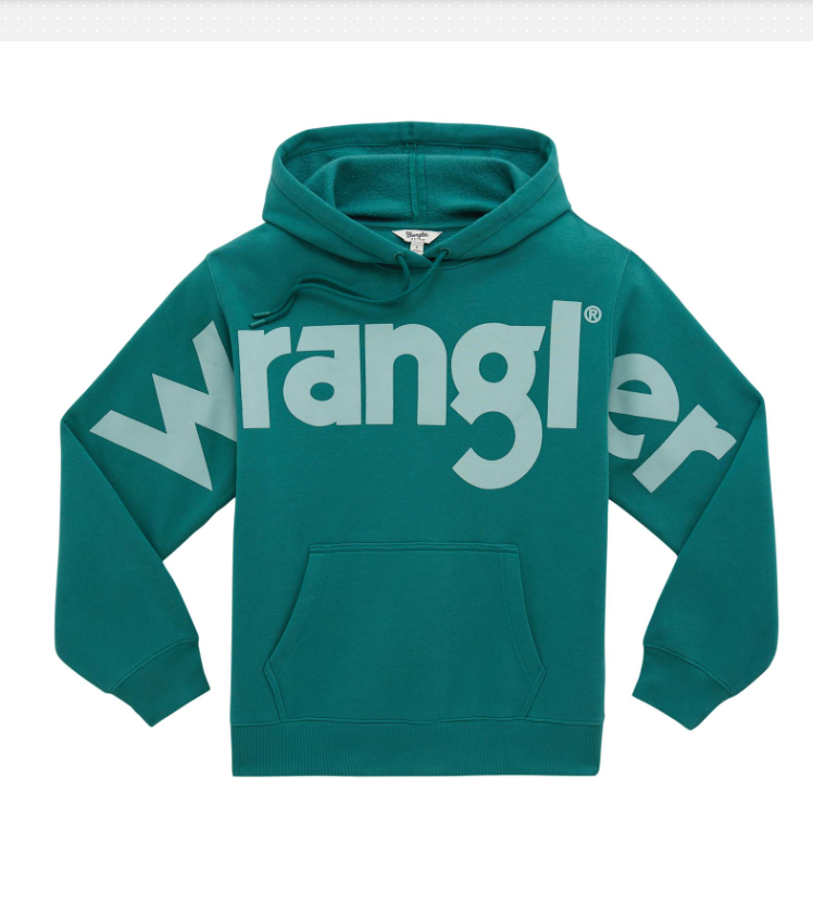 Wrangler Women's Logo Hoodie, Turquoise