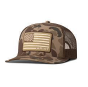 Ariat® Mens Cap R112 SnapBack Camo American Flag Brown
