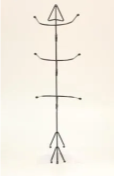 Metal 3 Tier Hatrack- Arrow
