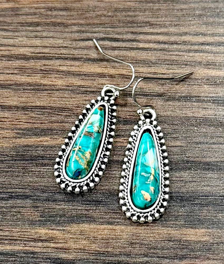 1.3" Gemstone Earrings