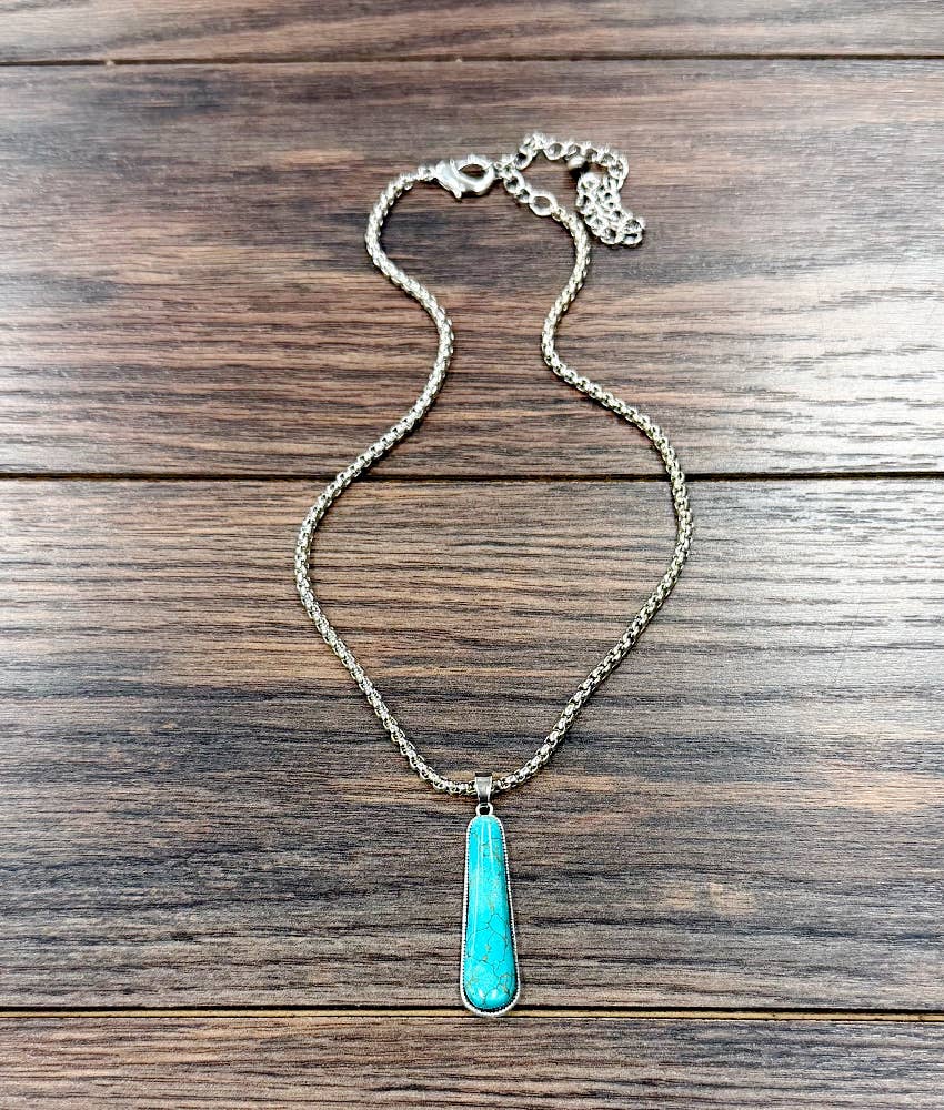 Turquoise Drop Necklace