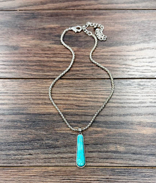 Turquoise Drop Necklace