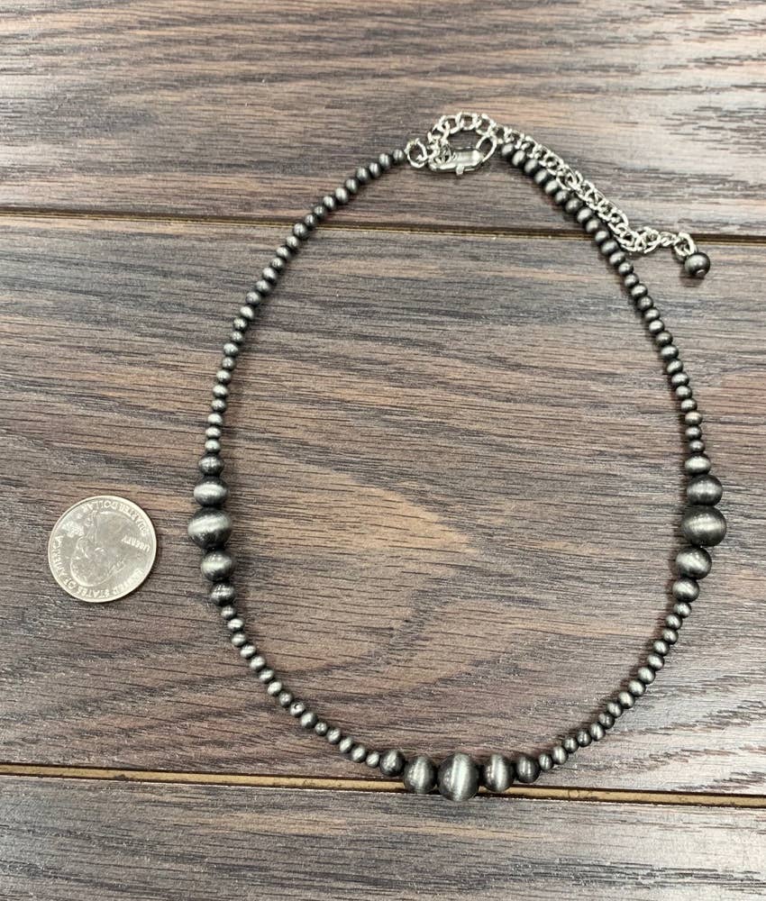 15" Handmade Navajo Bead Necklace