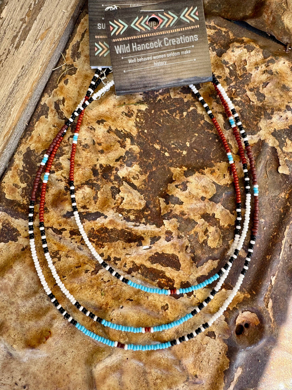 Santa Fe Western Choker Seed Bead Jewelry