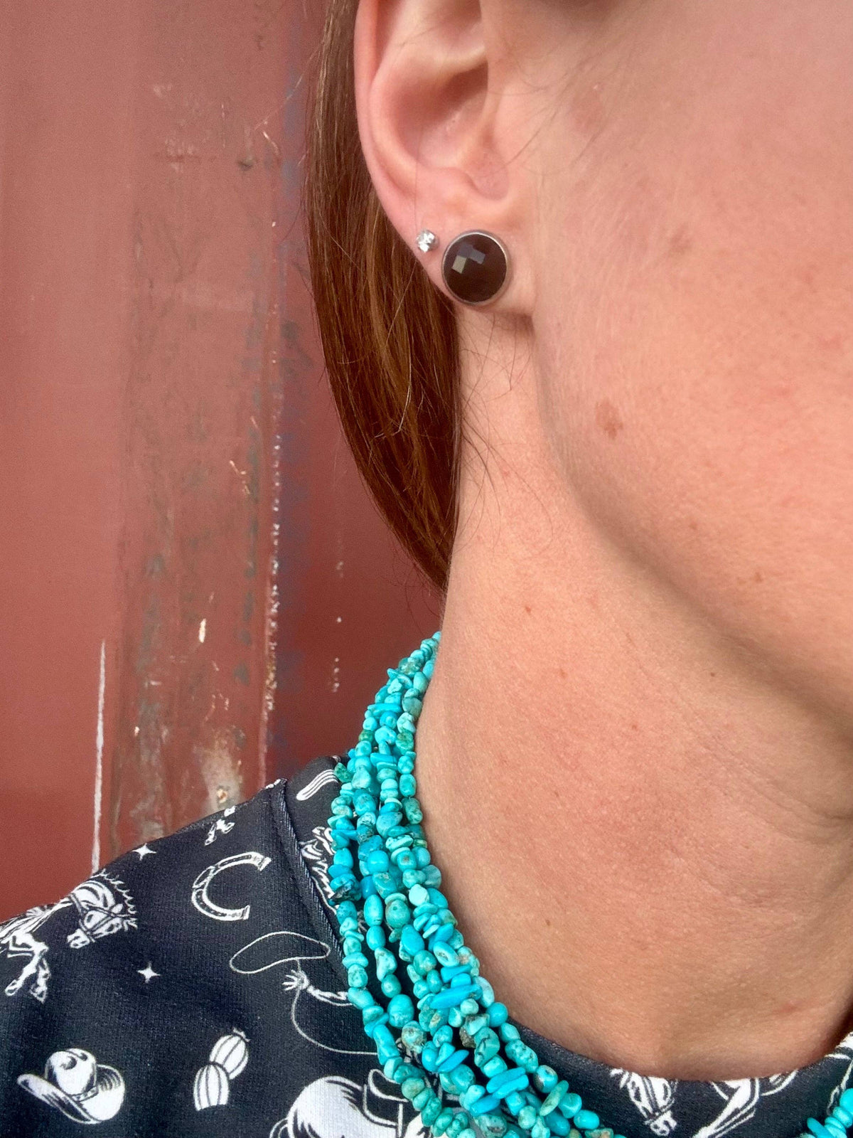 Black Onyx Stud Earrings
