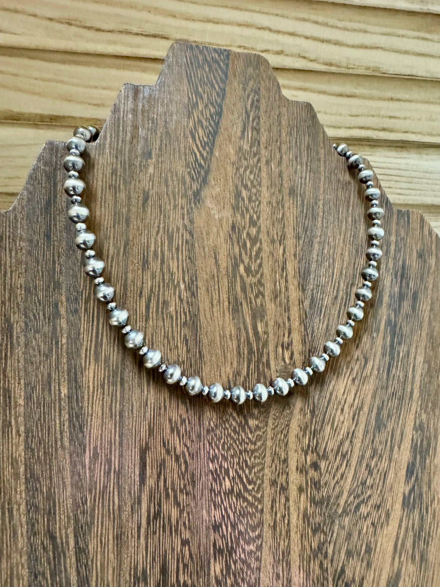 Navajo Pearl Choker/Western Choker/Sterling Silver Choker