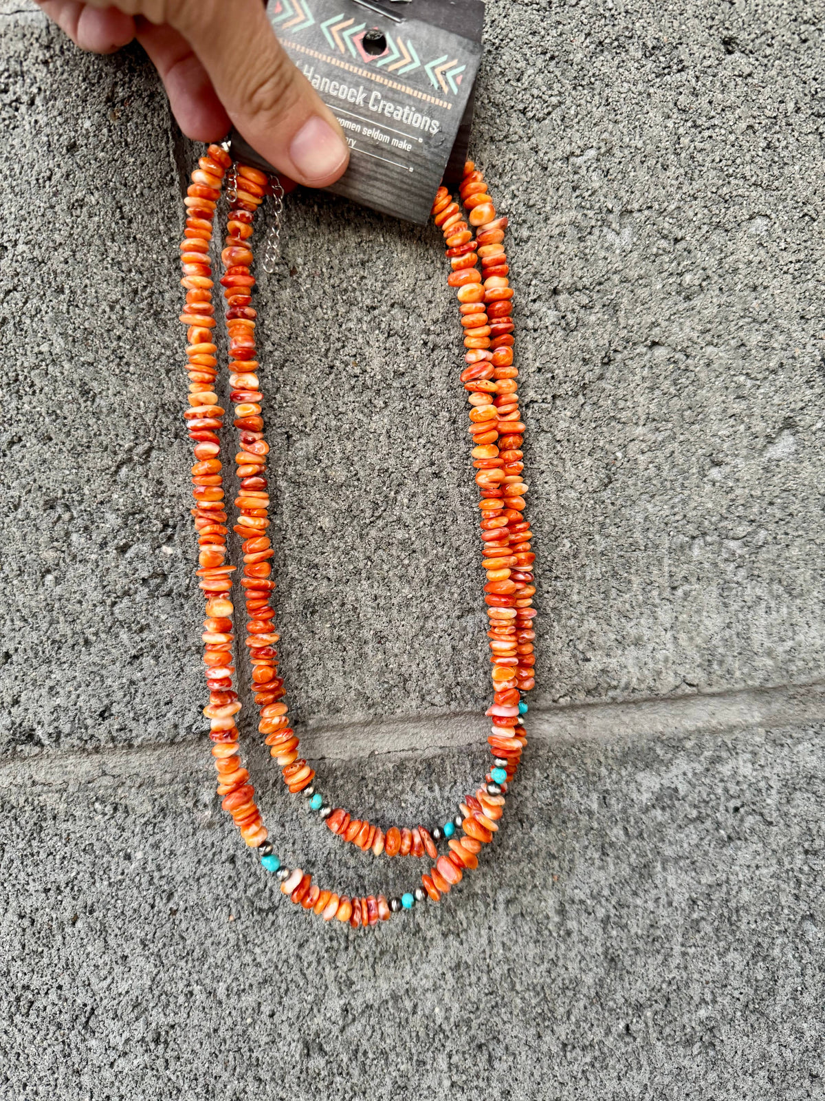Spiny Oyster Necklace/Western Turquoise Necklace/Southwest