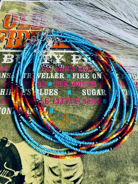 Southwest Seed Bead Western Choker