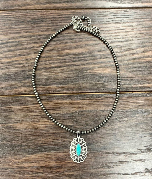 Concho Turquoise Necklace
