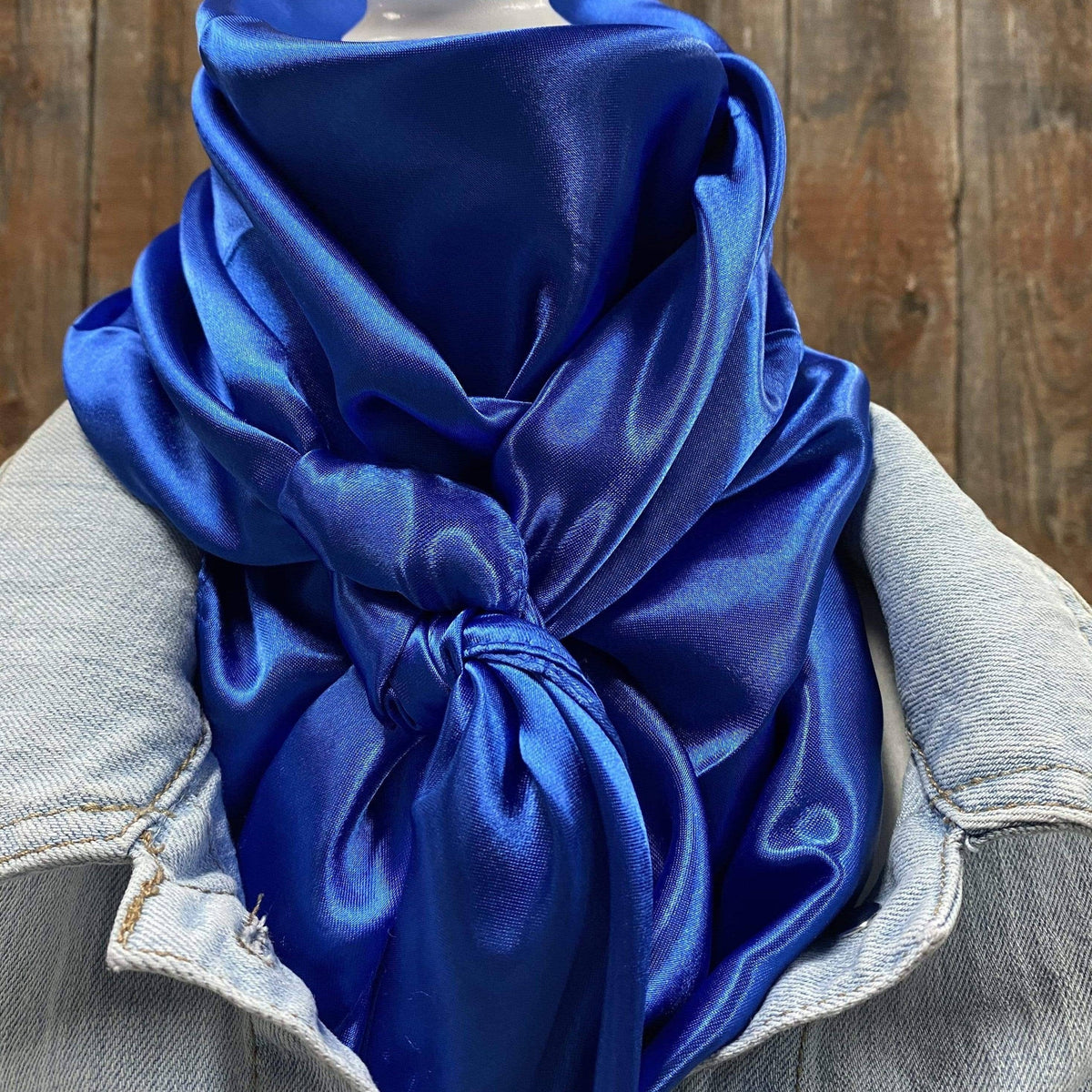 Solid Electric Blue  Wild Rag